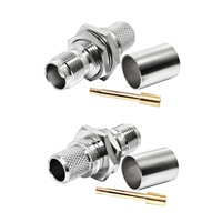Connecteur RF TNC Femelle Jack Bulkhead Connecteur RF pour câble coaxial LMR400/RG213/RG214/RG8
