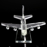 Nouvel Arrivage en Gros : Modèle d'Avion 3D en Cristal K9 au Design Attrayant, Taille Personnalisable, Emballage Cadeau pour Club de Fans de Modèles