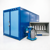 Machine de peinture en poudre manuelle et système de récupération de poudre avec four de cuisson pour usage automobile, temps de séchage de 15 minutes