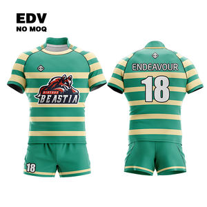 Uniforme de Rugby personalizado por sublimación de alta calidad, uniforme de Rugby de entrenamiento de contacto, resistente a las manchas, duradero para entrenamiento, uniforme de Rugby - Product Image 1