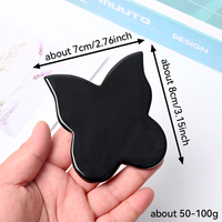 Haute qualité Reiki pierre Gua Sha conseil cristal papillon en forme de grattage du visage outil de Massage artisanat