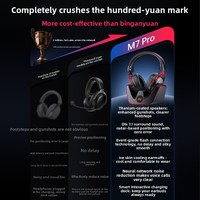 Casque de jeu Esports sans fil supra-auriculaire 2.4G quatre modes pour jeux FPS, localisation précise des ennemis, PUBG, compatible mobile et PC