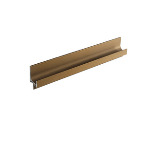 L Shaped Aluminum Alloy Wardrobe <b>Door</b> <b>Handle</b> 18mm Thickness Embedded Cabinet Drawer <b>Pull</b> Minimalist Design - Product Image 2