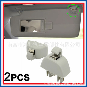Gancho para Visera Solar 4F0857561 para Volkswagen Passat B7, Skoda, Audi, Gris, Material PP, Instalación en el Techo - Product Image 5
