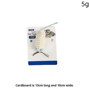 Jouet pour chat en plastique, ensemble de balles avec cloche, avec herbe à chat résistante aux griffes, design de souris réaliste, jouet <span class=keywords><strong>interactif</strong></span> pour animaux de compagnie - Product Image 6