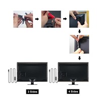 BPSK3 Ambient PC MacOS Rétro-éclairage pour Jeu Ordinateur Moniteur Immersion Gaming Bureau Sync RGB LED Bande Lumière Écran Décor Lumières