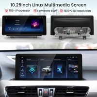 HFmidia 2026 Nouveau système Linux 10.25 12.8 pouces Écran fin pour BMW X1 X2 Série F48 F39 Lecteurs vidéo de voiture sans fil CarPlay Auto