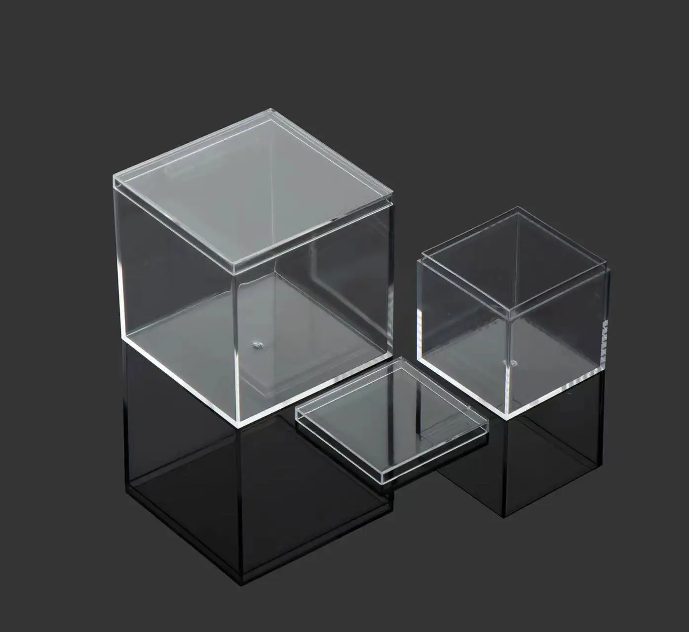 Акриловая коробка для хранения, прозрачная акриловая коробка