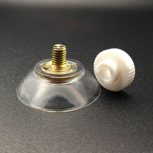 Ventouse en plastique transparent 20-50mm, ventouse à tête de <span class=keywords><strong>champignon</strong></span>, crochets à ventouse forte pour suspendre noël - Product Image 2