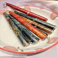 Stylo Plume en Métal à Tige de Cuivre en Bois Stable Prmeium, Couleur Lisse pour École, Affaires, Exécutif, Retour à l'École, 1 Pièce