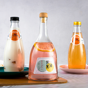 Récipient en verre transparent de 330ml 290ml 375ml boissons non alcoolisées haut de gamme bouteille en verre d'eau minérale <span class=keywords><strong>evian</strong></span> française pour l'utilisation de boissons - Product Image 2