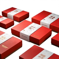 Boîtes cadeaux rectangulaires personnalisées en carton blanc avec joint de scellage, porte-cartes, contenants à emporter pour pâtisseries, sous-verres pour gobelets de thé au lait, thé