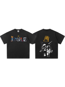 Camiseta Gráfica Vintage de Doble Cara <span class=keywords><strong>J.</strong></span> <span class=keywords><strong>Cole</strong></span> Crown Art para Hombre, 300GSM, Algodón Doble Pesado, Cuello Pequeño, Estilo Oversize Hip Hop - Product Image 3