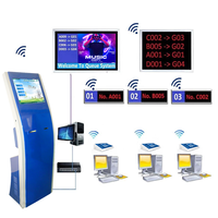 Quiosco de tickets automatizado con pantalla multitáctil de 19 pulgadas para gestión de colas