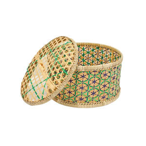 Venta al por mayor caja de bambú multicolor hogar y cocina cesta de almacenamiento organización organizador de cocina Vietnam - Product Image 3