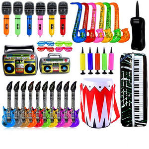 Decoraciones para Fiestas, Accesorios Inflables para Fiestas, Instrumento Musical, Guitarra Inflable, Banda <span class=keywords><strong>de</strong></span> <span class=keywords><strong>Rock</strong></span> Inflable para Fiesta <span class=keywords><strong>de</strong></span> Carnaval - Product Image 1