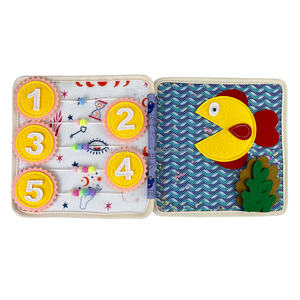 <span class=keywords><strong>Livre</strong></span> Éducatif Sensoriel 3D en Feutre OEM pour Enfants Autistes, Activités Calmes, pour Bébés Garçons et Filles de 2 à 6 <span class=keywords><strong>Ans</strong></span> - Product Image 3