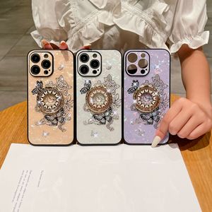 Nueva Funda de Teléfono de Lujo con Diseño de Flores y Mariposas de Diamantes para <span class=keywords><strong>iPhone</strong></span> 15 14 13 12 <span class=keywords><strong>11</strong></span> Plus Pro Max - Product Image 6