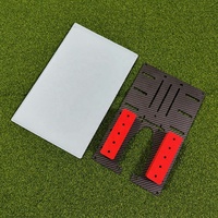 SwingPerfect Golf Putting Speed Trap: Tablero de fibra de carbono y bloques de obstáculos rectangulares de silicona para entrenamiento de trayectoria del putter