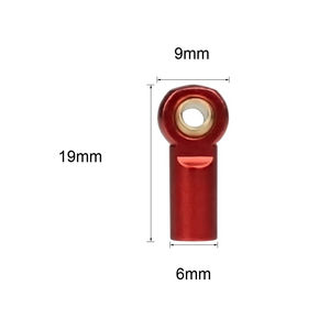 Metal M3 alüminyum bağlantı kravat bilyalı mafsal eklem için 1/10 RC araba paletli eksenel SCX10 D90 D110 Tamiya yarış - Product Image 6