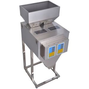 Distributeur de remplissage haute précision en acier inoxydable à 2 têtes pour 500g de raisins secs, baies de Goji, épices, poudre, farine, café et thé en sachet - Product Image 1