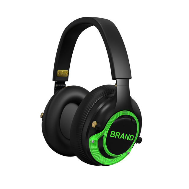 F49 Silent Disco Headphone 3 Channels Custom logo Led Light Silent Party Headphones and Transmitter
