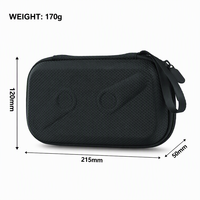 Étui de transport rigide en EVA noir pour console portable universelle 3DS LL PS Vita 1000 2000, étanche et antichoc, 215x120x50mm