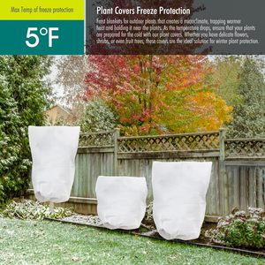 Winter Protection for <b>Plants</b>, Breathable, Tear-Resistant Frost Protection <b>Plants</b>, Zip Protective <b>Cover</b> Outdoor for Shrubs, Trees - Product Image 3
