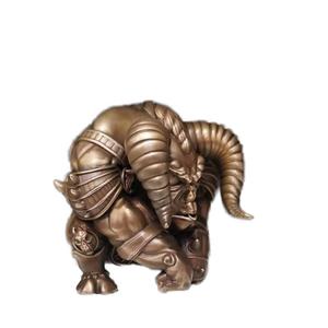 Artesanías de bronce personalizadas al por mayor esqueleto único cabeza humana modelo estatua técnica de fundición para mascota ellos - Product Image 3