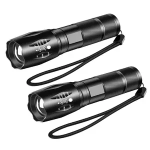 Hot Sale cheaper T6 zoom High Power Flash lighting Torch 18650 Super Bright aluminum Powerful Torch Tactical led Flashlights