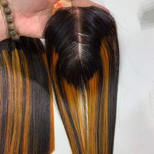 100% ต่อผมมนุษย์แบบธรรมชาติสำหรับต่อผมมนุษย์แบบไม่ผ่านกระบวนการผมตรงแบบไล่เฉดสี - Product Image 3
