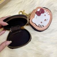 Pochette à écouteurs en forme d'oreille de chat, finition mate et effet ciré, porte-clés, porte-monnaie animal mignon, avec fermeture éclair, vente en gros, personnalisation OEM