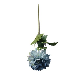 Fleur artificielle en soie Dahlia à tête unique, bord brûlé, pour décoration de mariage et arrangement floral de salon Yixuan - Product Image 2