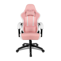 Chaise de jeu OEM confortable avec accoudoirs réglables, en cuir PVC, avec coussin cervical et repose-pieds, inclinable, pour la maison et le bureau