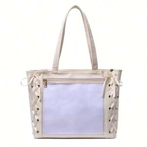 New Luxury Women's Yellow for Ita <b>Bag</b> with Two Handles Zip Closure Casual Fashion <b>Accessory</b> - Product Image 3