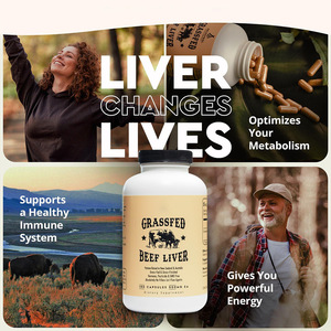 Dropshipping grasgevoerde rundvleeslevercapsules, grasgevoerd gedroogd supplement met ijzer en vitamine <span class=keywords><strong>B12</strong></span>, grasgevoerde rundvleeslevercapsules - Product Image 4
