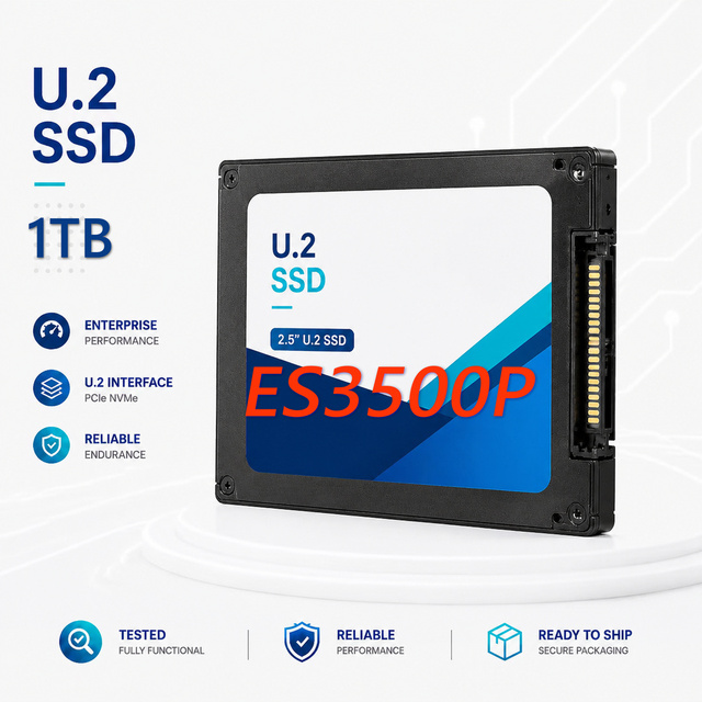Used ES3500P V5 1TB NVMe SSD Hard Drive 03032VUB 032VUBF 02312FPR Internal Enterprise Server