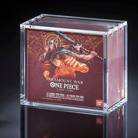 Boîte de rappel TCG One Piece OP05 Époque Réveillante OP-05 en anglais, personnalisée pour la vente en gros, en acrylique pré-assemblée, transparente, anti-rouille, pour une présentation facile
