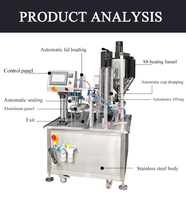 Machine de remplissage et de scellage rotative pneumatique entièrement automatique pour l'emballage des boissons