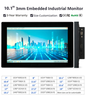 Surpasser l'interface de 10.1 pouces affichage moniteur LCD affichage moniteur tactile LCD industriel HDMI VGA DVI IP65 moniteur à écran tactile étanche