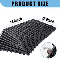 Dalles de sol PVC industriel antidérapantes à clipser pour toilettes publiques, zones humides, drainage, usage intensif 30x30cm