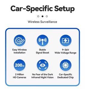 IP67 không thấm nước 100W Pixel xe ô tô xe máy ảnh năng lượng mặt trời 2.4G không dây tích hợp pin 9600mAh Kết nối Wifi - Product Image 5