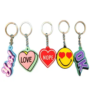 Custom Soft PVC Keychain Key Chain / Soft Rubber Keychains / Silicone Keyring