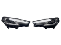 Faros Delanteros Hemisféricos Aptos para Audi A4 Modelo 2018 (B9 B10), Serie de Modelos 2017-2020