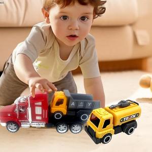 Inertia Toys Vehicle Set <strong>Simulation</strong> <strong>Model</strong> Car Sliding <strong>Engineering</strong> Inertial <strong>Engineering</strong> Trailer Truck Toys - Product Image 3