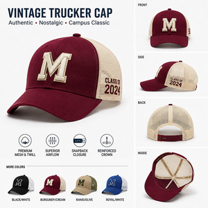 Gorra de béisbol de malla transpirable estilo hip hop urbano para hombre, gorra trucker informal con visera de personaje. - Product Image 4