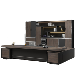 Modern Luxury Office Furniture Simple Boss <strong>Desk</strong> Executive Chair <strong>Set</strong> for Manager Supervisor President - Product Image 6