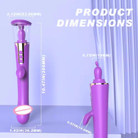 3-in-1 G-Punkt Vibrator Klitoris-Stimulator mit Leckzunge und Saugfunktion für Frauen