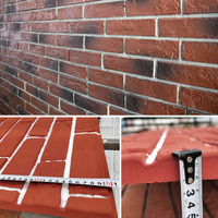 Panneau mural moderne en brique 3D Surface solide Pierre artificielle Revêtement mural décoratif Briques de parement en polyuréthane imperméable Hôtels