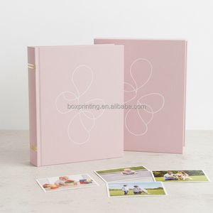 Personalizado boda familia invitado bebé memoria libro Lino Polaroid autoadhesivo álbum de fotos compromiso y aniversario álbum de recortes - Product Image 5